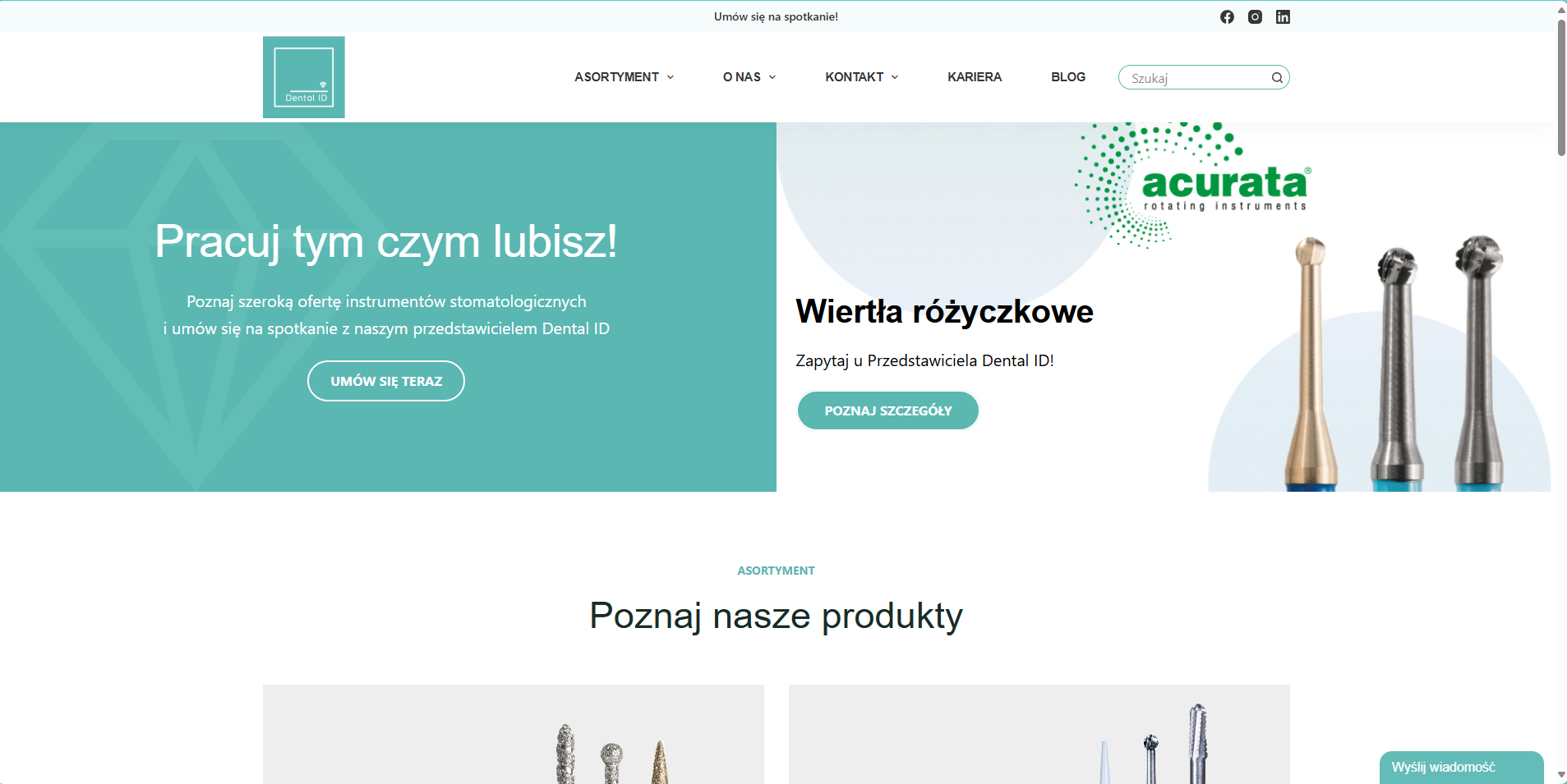 Dental ID landing page